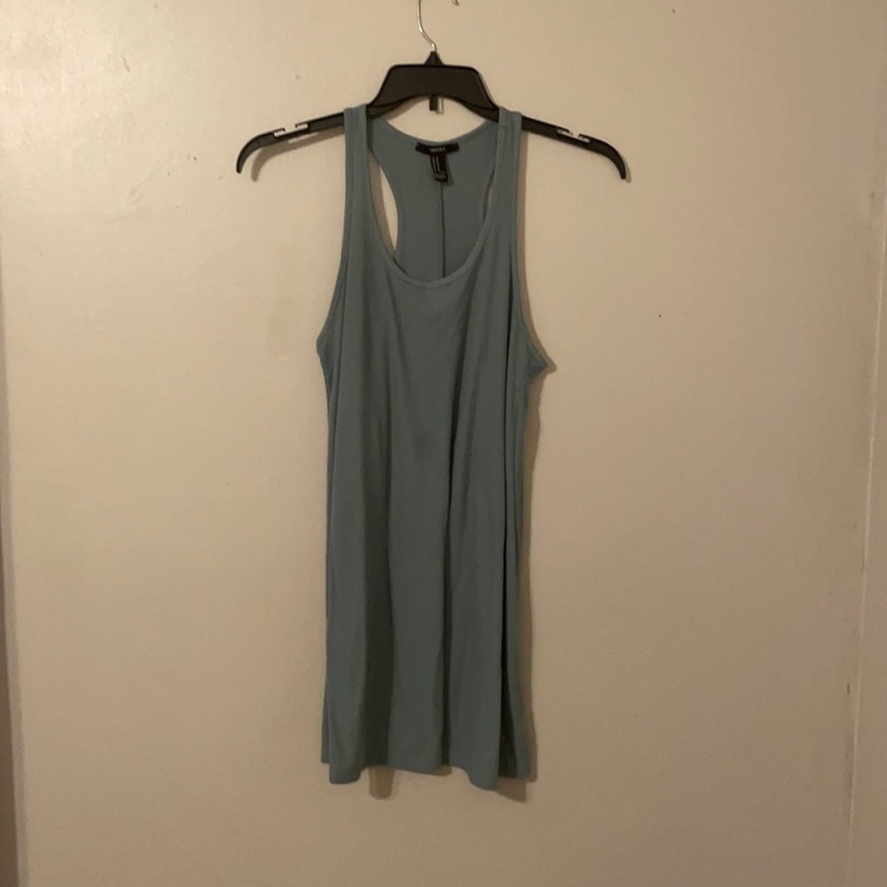 Forever 21 blue ribbed Razorback sundress size medium